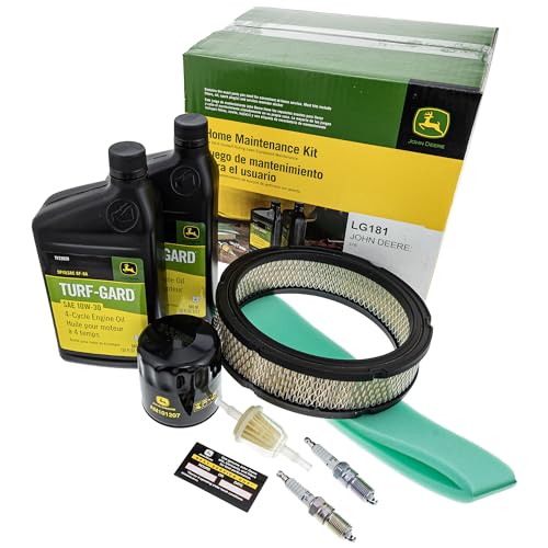 John Deere LG181 filter kit user guide card illustrates simple setup.