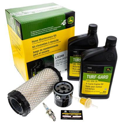John Deere LG248 maintenance kit packaging for easy at‑home service