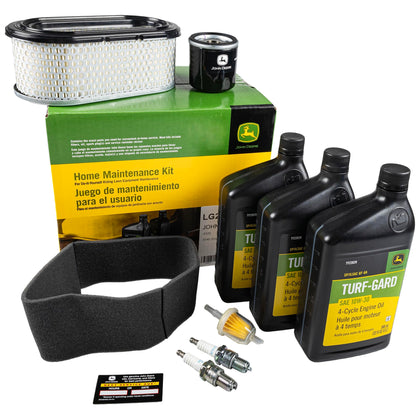 John Deere LG257 kit display with OEM parts for DIY tractor maintenance.