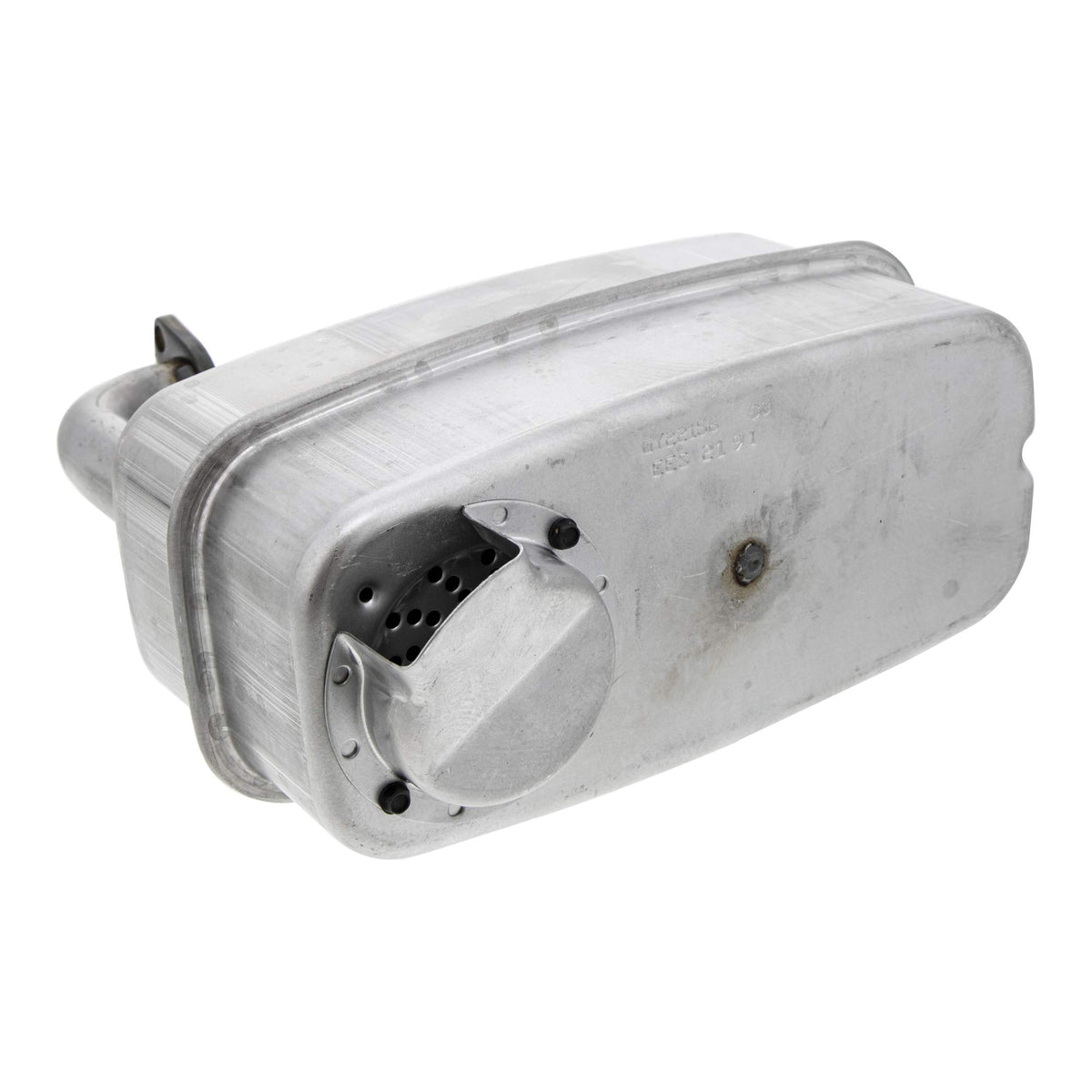 John Deere GY22156 muffler universal-fit design supports broad range of machines.