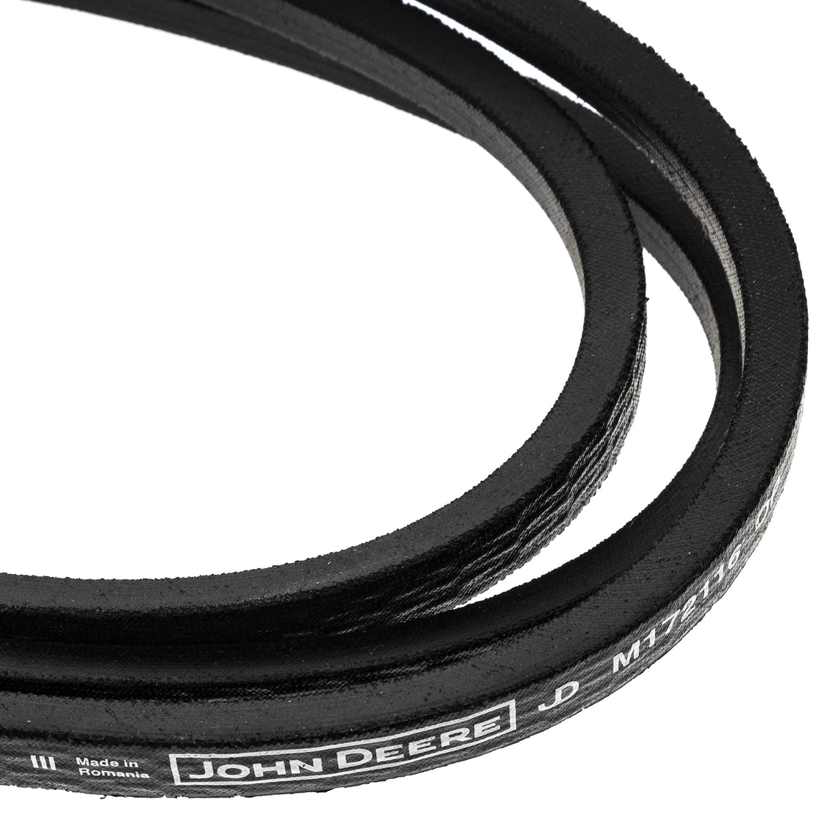 John Deere M172116 OEM drive belt highlights compatibility with select equipment