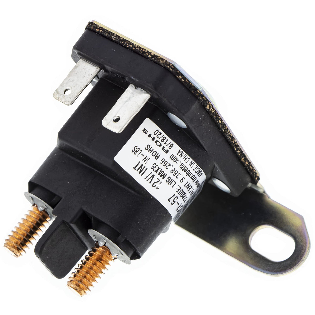 John Deere AUC15346 solenoid, front view, reliable OEM replacement for compatible tractors.