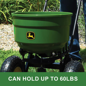 John Deere cable flow control enables precise material distribution.