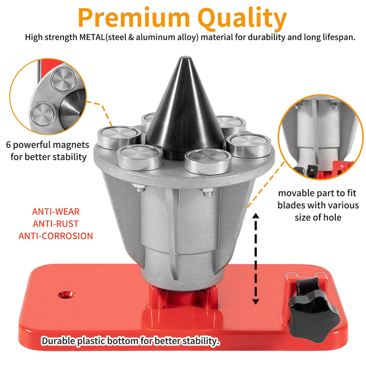 johntruck blade balancer husqvarna-compatible reduces vibration risk during operation.