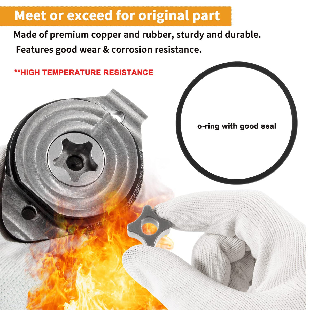 Johntruck o-ring included ensures a reliable seal during use.