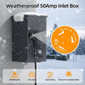 Joinfworld NEMA SS2-50P connection ensures a secure weatherproof link for outages.