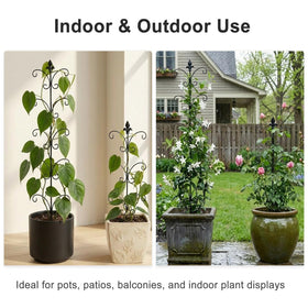 JoinGreen indoor outdoor plant support blends with decor