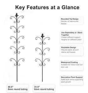 JoinGreen metal Monstera support 46inch extension for taller growth