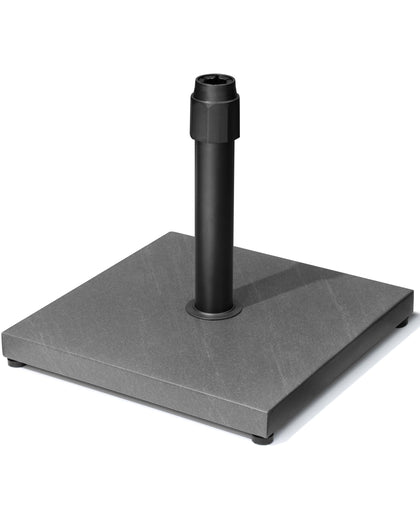 JOINHOM 45lbs base with concrete-filled design boosts stability for outdoor umbrellas.