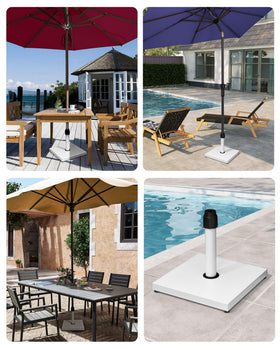 JOINHOM umbrella base with adjustable knobs for pole compatibility