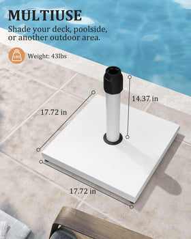 JOINHOM umbrella base four adjustable feet on stable ground
