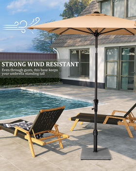 JOINHOM sturdy umbrella base suits balconies, poolside, and patios.