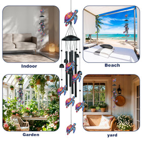 Joinshow wind chime adds memorial garden serenity.