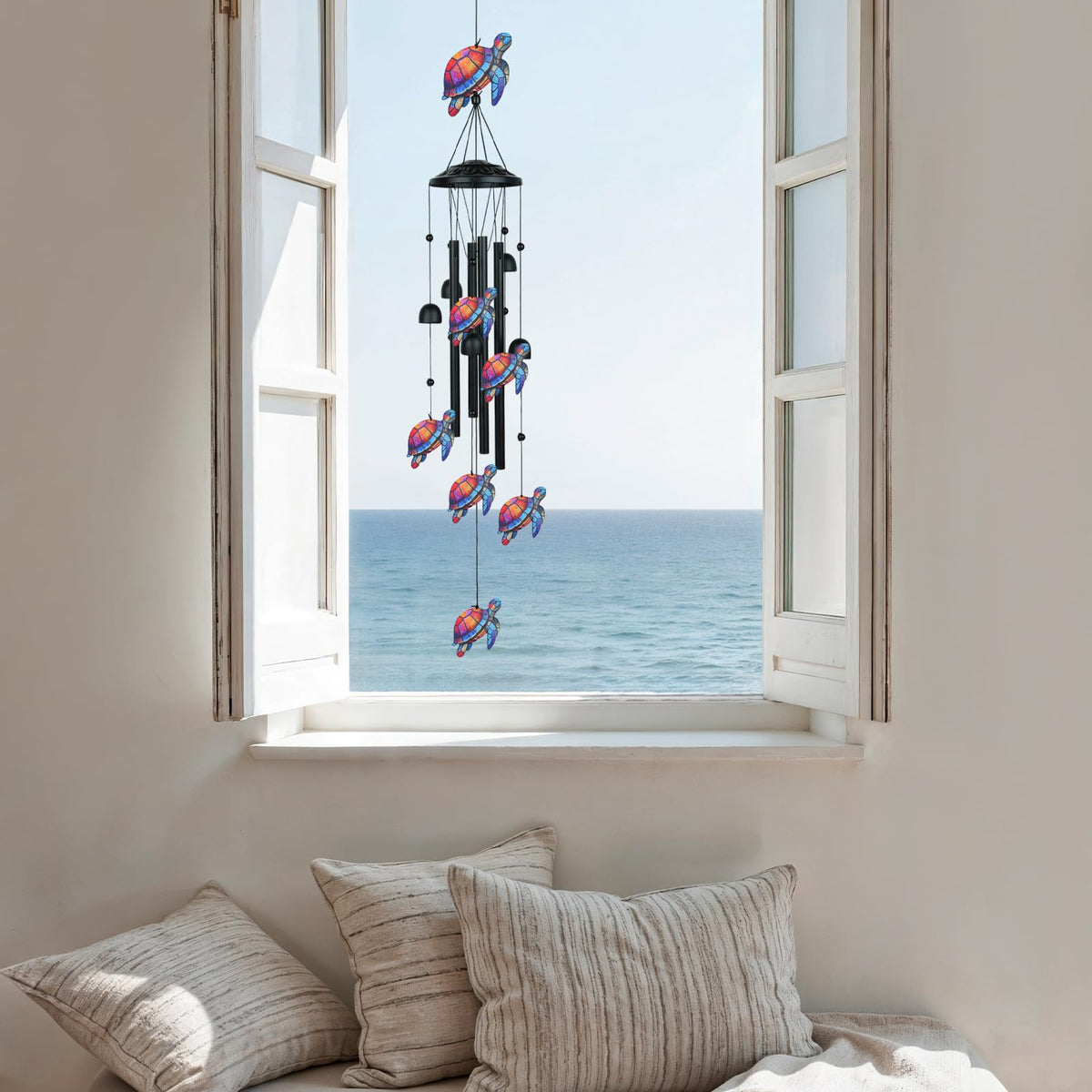 Joinshow wind chime ready to hang with durable hardware.