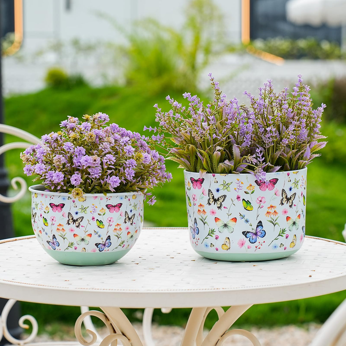 Joint Honglin butterfly planter large adds color to indoor shelves
