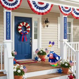 JOJFOUK red white blue patriotic design for standout outdoor decor