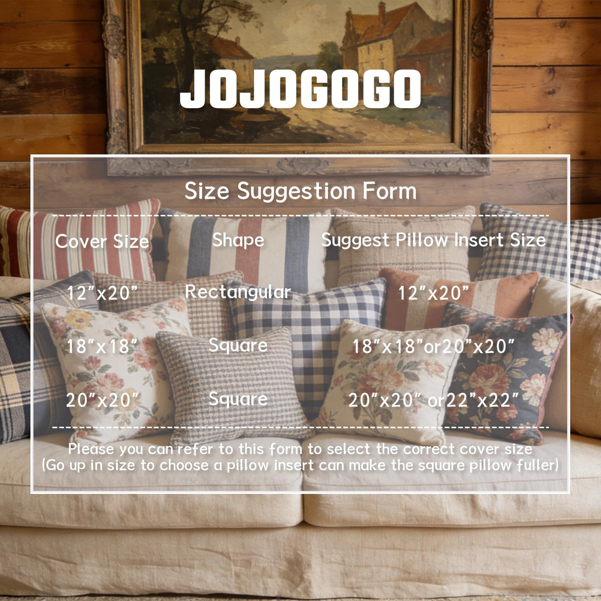 JOJOGOGO indoor couch use showing versatile decor compatibility.