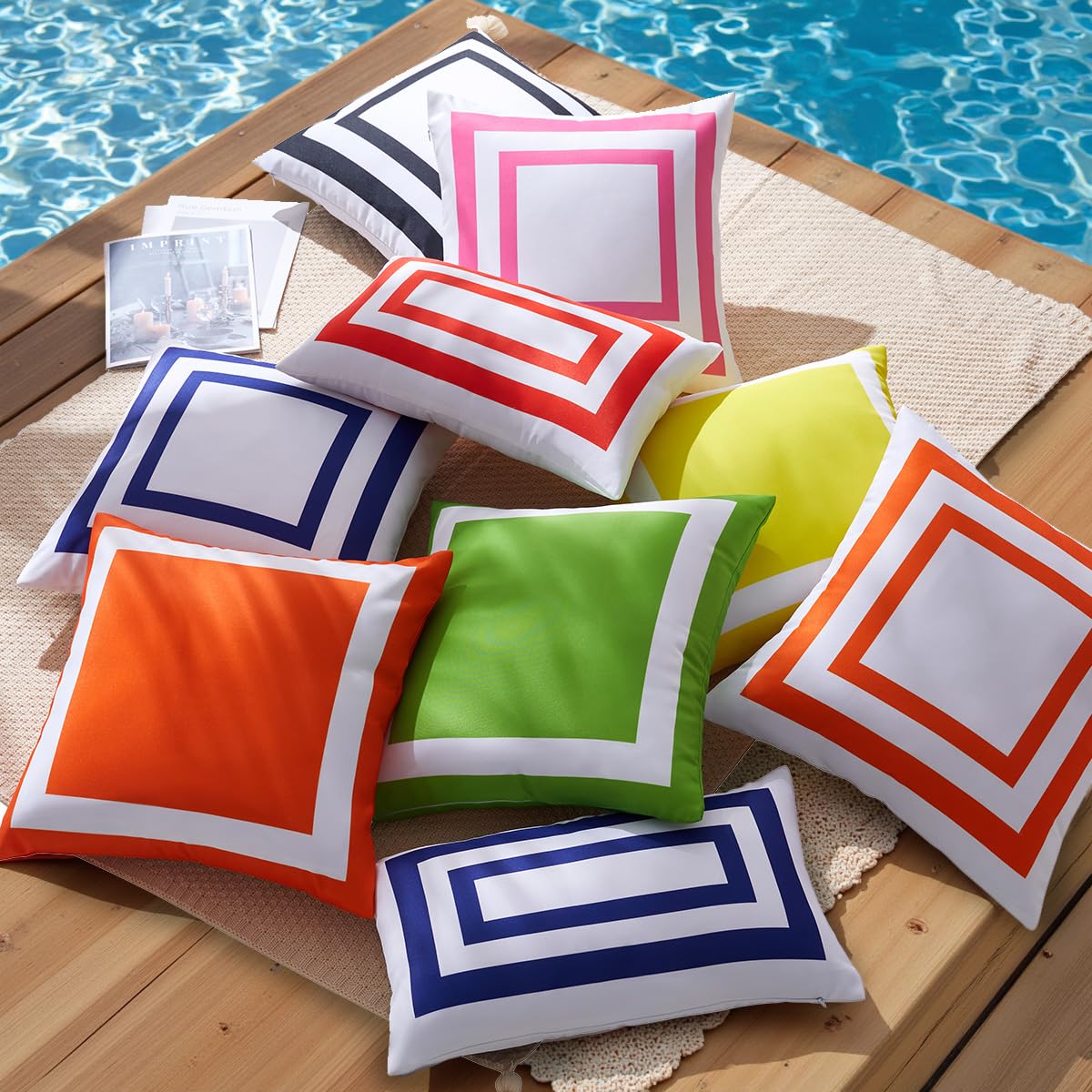 JOJOGOGO indoors use of 18x18 pillow cover on sofa