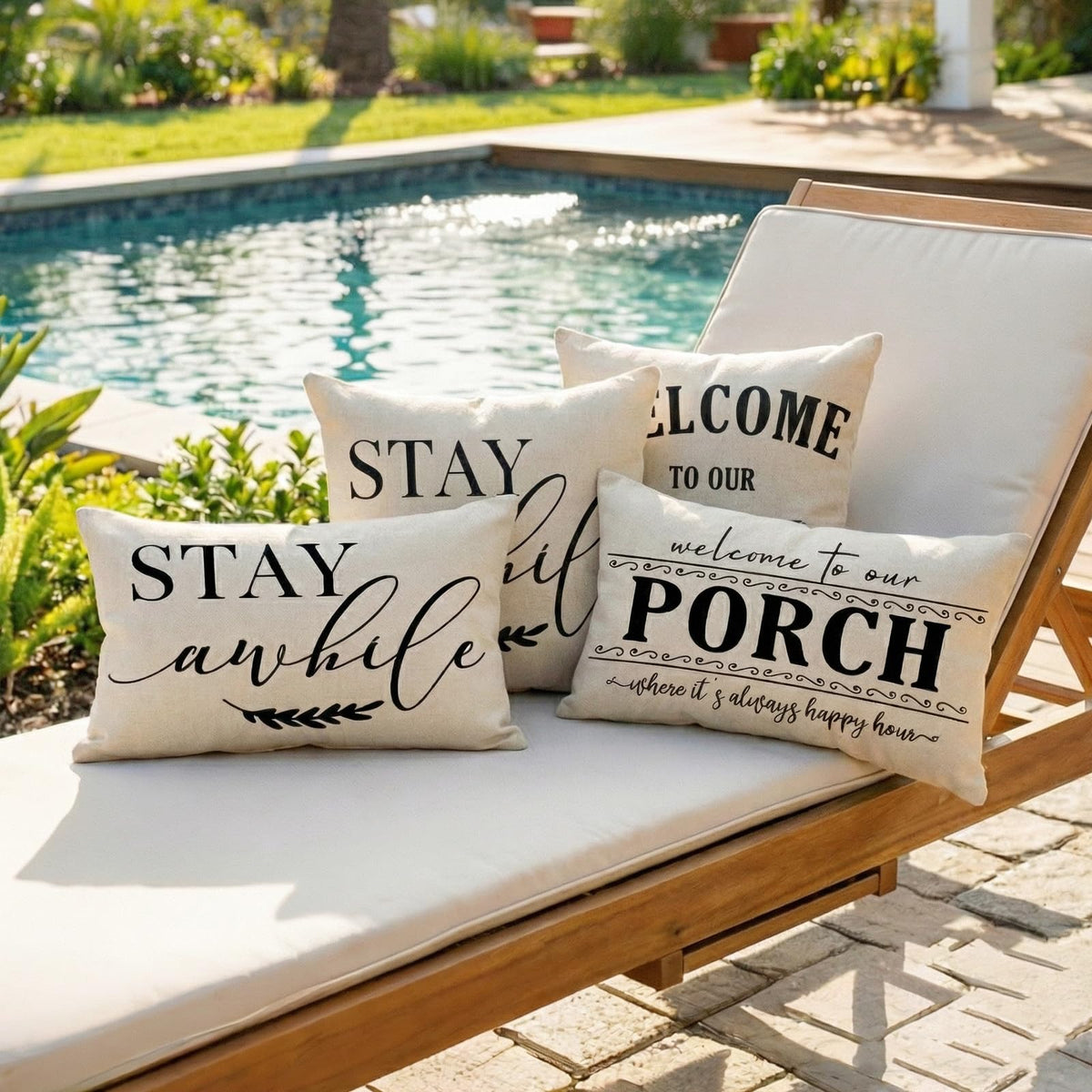 JOJOGOGO two-pack pillow covers for easy outdoor refresh