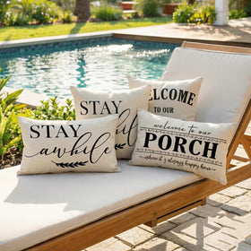 JOJOGOGO two-pack pillow covers for easy outdoor refresh