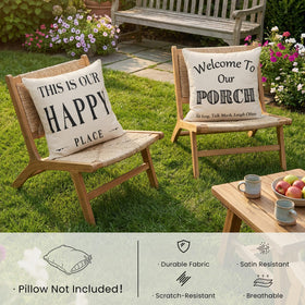 JOJOGOGO waterproof pillowcase protecting patio cushions from spills