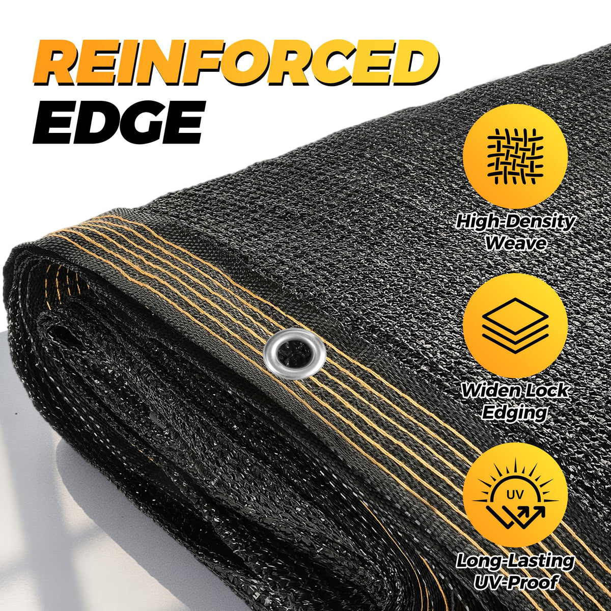 JOJOLEE edge-reinforced khaki border reduces fraying and tear risk.