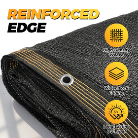 Dense HDPE weave of JOJOLEE shade cloth offers tear resistance and UV protection