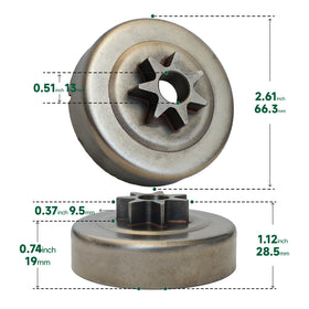 JoJoPar 325-7T sprocket aligns precisely for STIHL compatibility