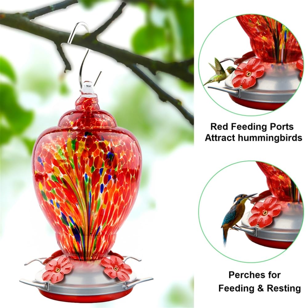 Jola's House WOSIBO hummingbird perches support four birds simultaneously.