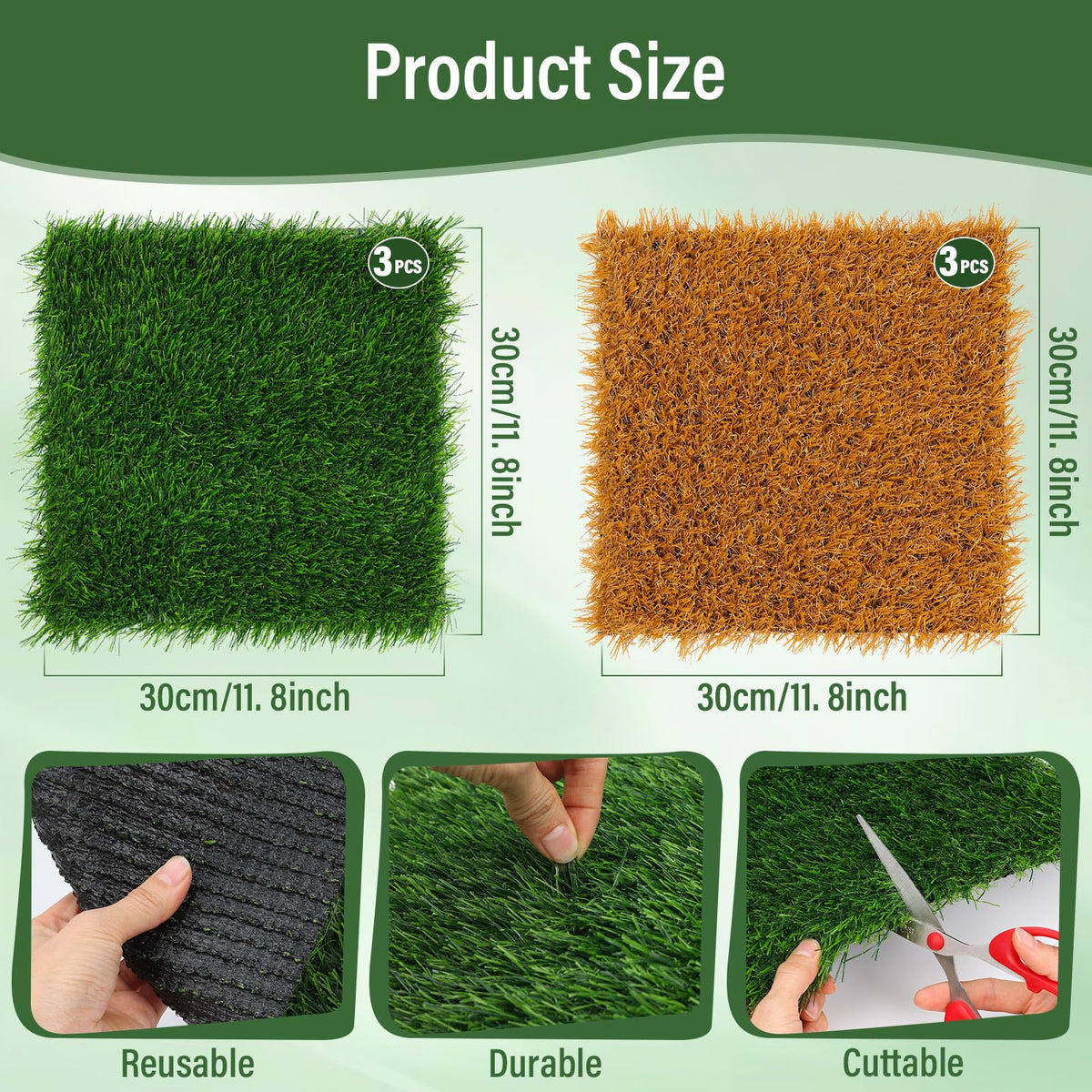 Jollidecor brown grass nest pad close-up with durable back layer.