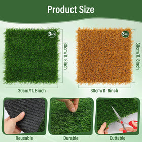 Jollidecor brown grass nest pad close-up with durable back layer.