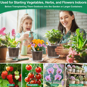 Jollidecor seedling tool for gentle transplanting and spacing