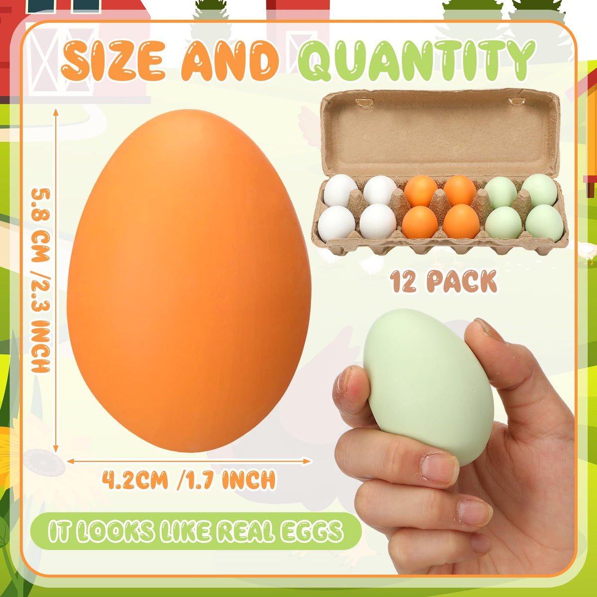 JolliLudo anti-pecking ceramic egg protects real eggs in the coop