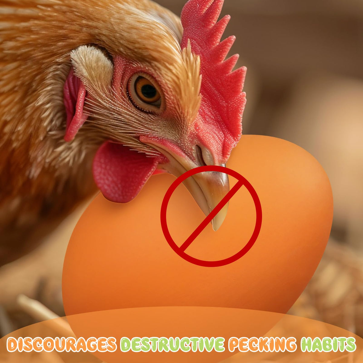 JolliLudo ceramic eggs used as educational props in poultry exhibitions