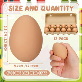JolliLudo 12-pack nest eggs reinforce laying in designated boxes.