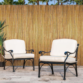 Jollybower bamboo fence balcony privacy accent for cozy corners.