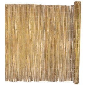 Jollybower bamboo fence privacy screen adds tropical charm to garden spaces.