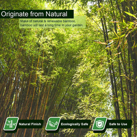 Jollybower 7-20inch bamboo stake emphasizes durable garden support.