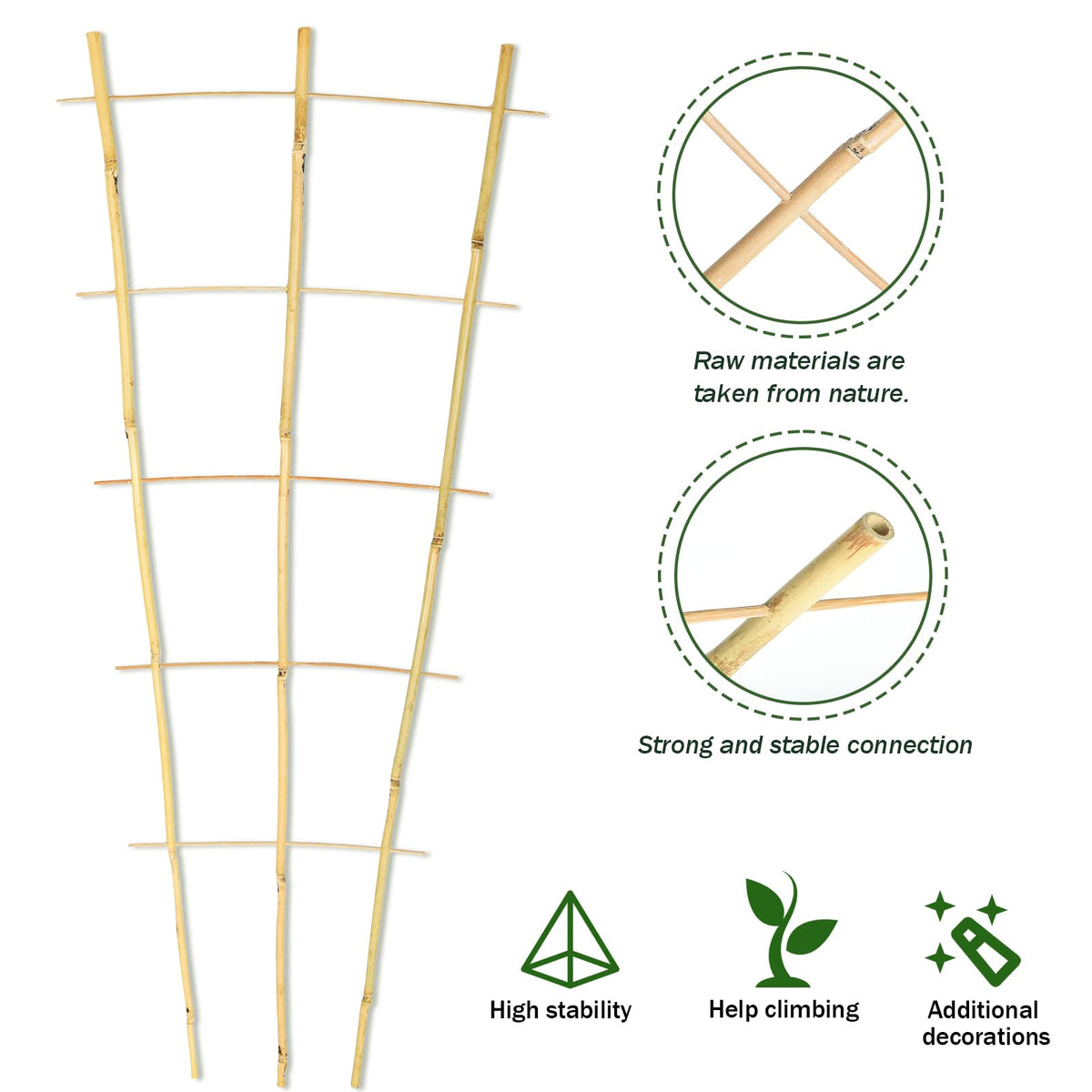 Jollybower flower pot trellis ladder design creates vertical space for sun-loving blooms.
