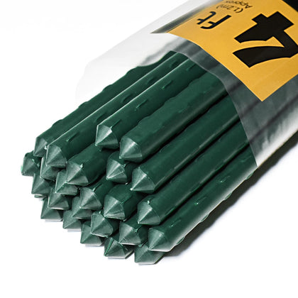 Jollybower steel plant stakes 4ft pack provides sturdy upright support for tall plants.