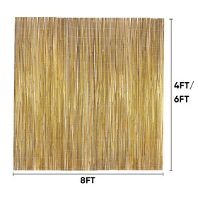 Jollybower tropical look bamboo fence enhances balcony or patio areas.