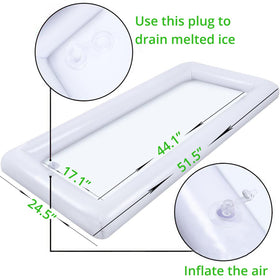 Jollylife clear drain plug design enables quick drainage after use.