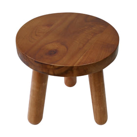 JOLLYMER durable teak stool blends with timeless styles.