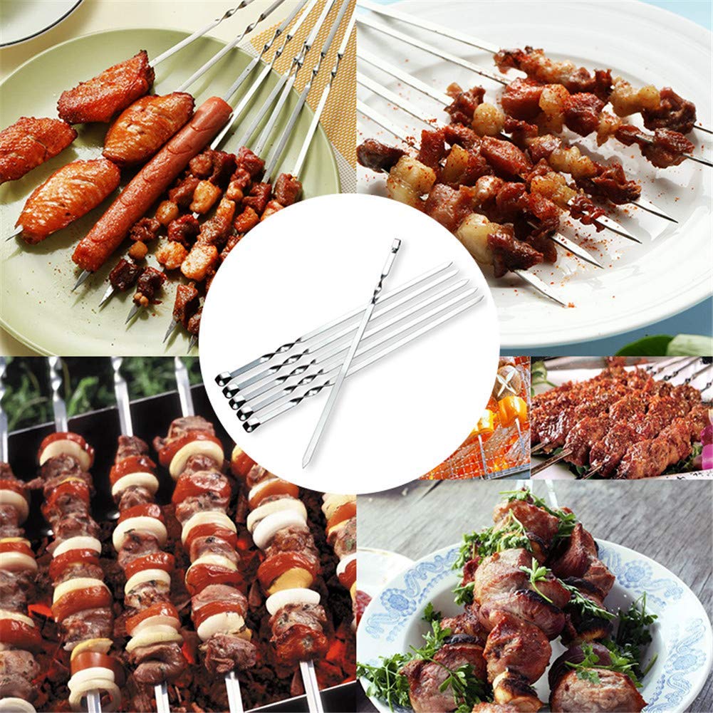 JOMVERL ready-to-use kebob set supports beef, chicken, shrimp, and vegetables.