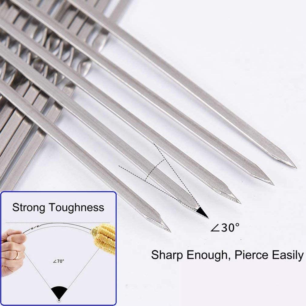 JOMVERL skewers include a durable one-piece construction for stability.