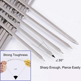 JOMVERL skewers include a durable one-piece construction for stability.