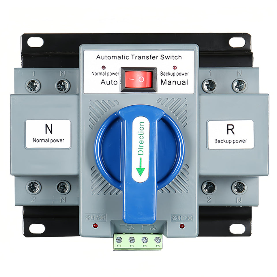 JONAS C AC110V 63A transfer switch panel enabling dual power input and rapid changeover.