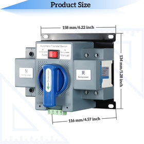 JONAS C compact transfer switch suitable for indoor and outdoor setups.