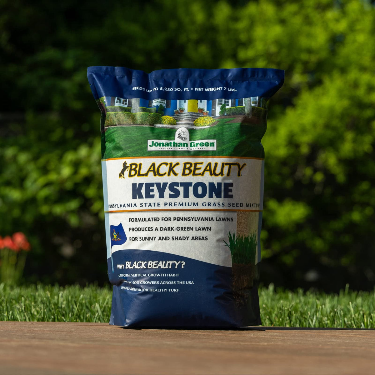 Jonathan Green seed spread demonstrates full coverage up to 2,625 sq ft.