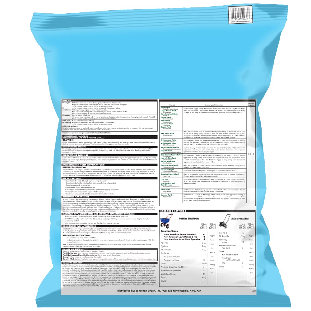 Granular fungicide granules spread evenly for prevention and disease control.